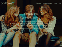 Tablet Screenshot of addfame.com